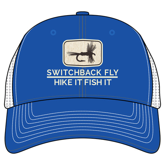 Switchback Fly Blue Trucker Hat