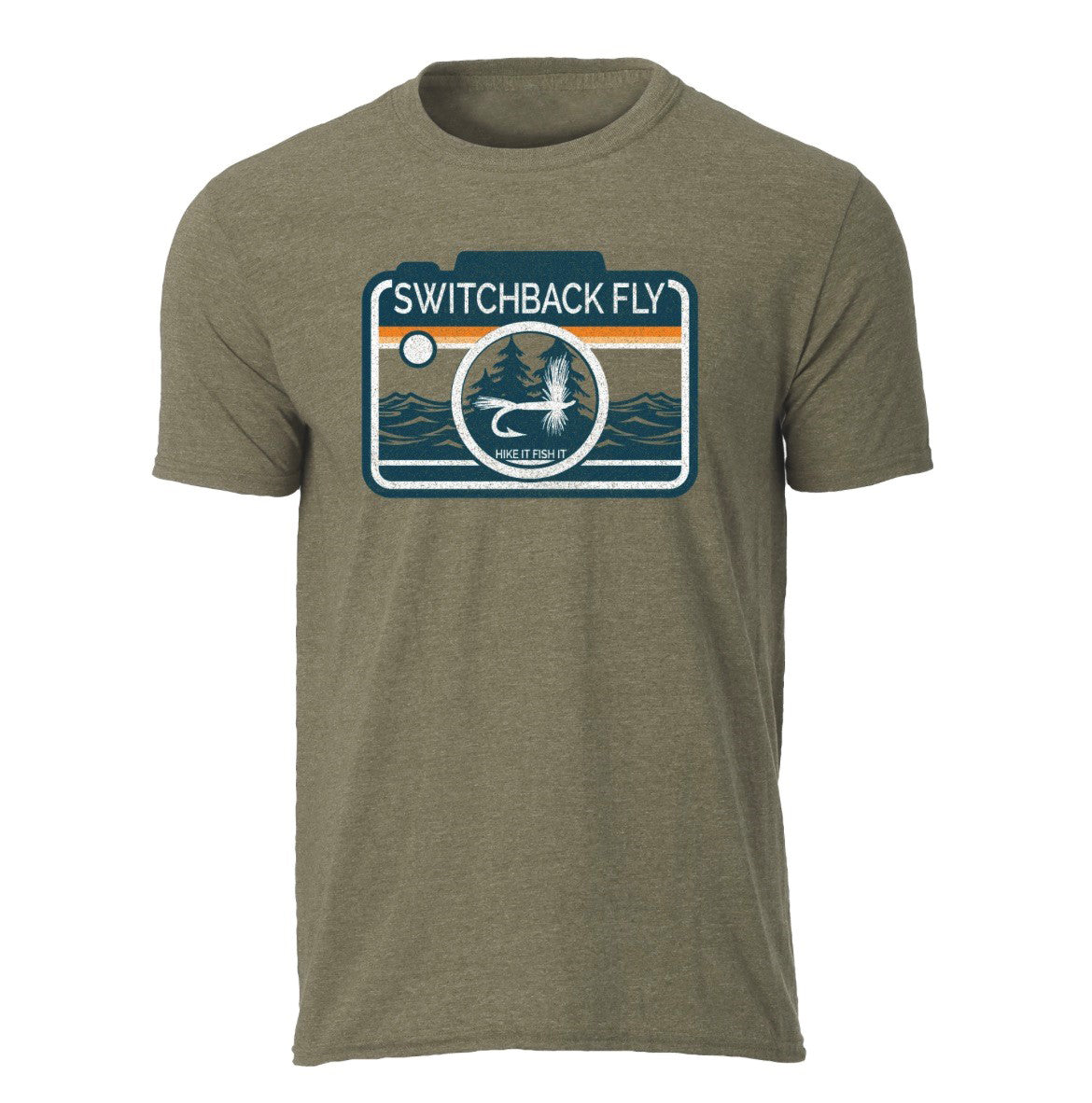 The Fly logo S/S T-Shirt Heather Military Green