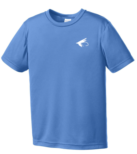 Youth Short Sleeve Dri-Fit Logo Tee Carolina Blue