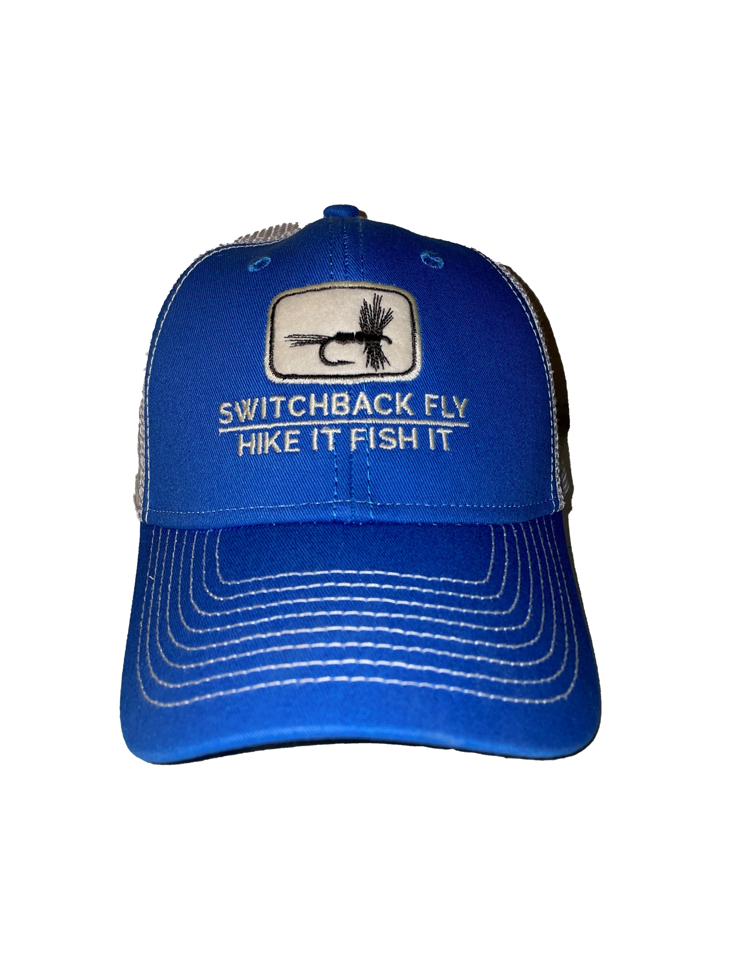 Switchback Fly Blue Trucker Hat