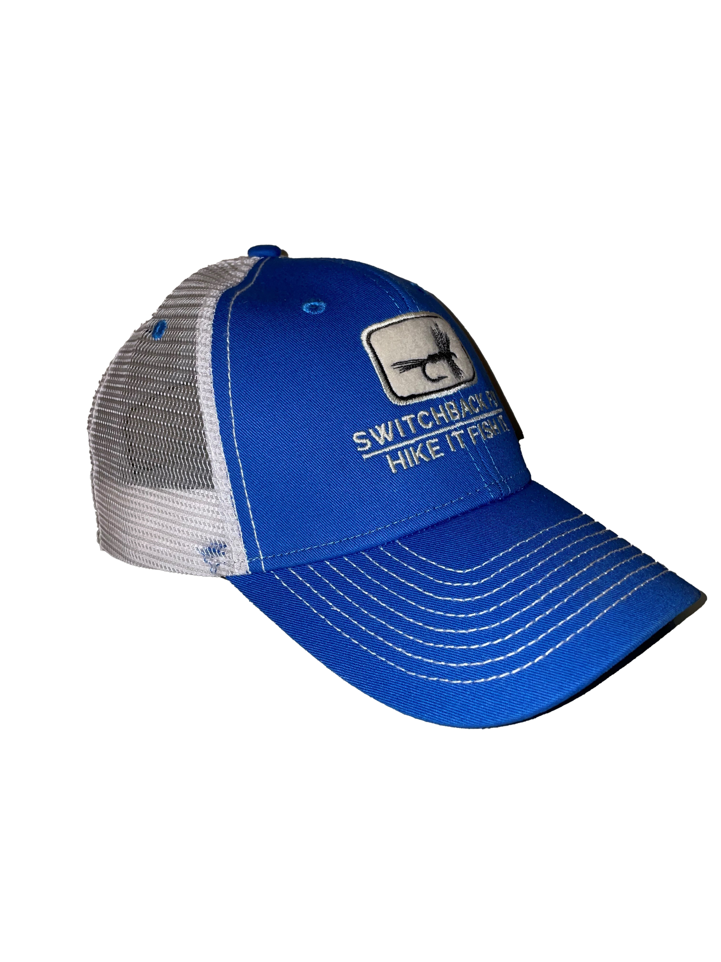 Switchback Fly Blue Trucker Hat